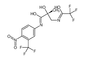 (2R)-2-hydroxy-2-methyl-N-[4-nitro-3-(trifluoromethyl)phenyl]-3-[(2,2,2-trifluoroacetyl)amino]propanamide