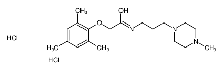 N-[3-(4-methylpiperazin-1-yl)propyl]-2-(2,4,6-trimethylphenoxy)acetamide,dihydrochloride 86746-05-6