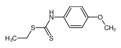 (4-methoxy-phenyl)-dithiocarbamic acid ethyl ester 56134-95-3