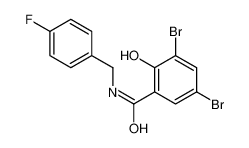 3,5-dibromo-N-[(4-fluorophenyl)methyl]-2-hydroxybenzamide 610320-76-8