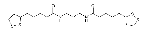 5-(dithiolan-3-yl)-N-[3-[5-(dithiolan-3-yl)pentanoylamino]propyl]pentanamide