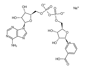 腺苷5'-(三氢二磷酸酯),P'-5'-酯与3-羧基-1-b-D-呋喃核糖基吡啶鎓内盐单钠盐