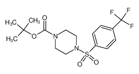 1,1-dimethylethyl 4-{[4-(trifluoromethyl)phenyl]sulfonyl}-1-piperazinecarboxylate 1204535-09-0