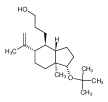 (+)-(1S,3aS,4S,5S,7aS)-1-t-Butoxy-3a,4,5,6,7,7a-hexahydro-4-(3-hydroxypropyl)-5-i-propenyl-7a-methylindane 127916-29-4
