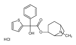 (8-methyl-8-azabicyclo[3.2.1]octan-4-yl) 2-hydroxy-2-phenyl-2-thiophen-2-ylacetate,hydrochloride