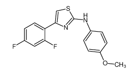 2-Thiazolamine, 4-(2,4-difluorophenyl)-N-(4-methoxyphenyl)-
