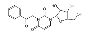 1-[(2R,3R,4S,5R)-3,4-dihydroxy-5-(hydroxymethyl)oxolan-2-yl]-3-phenacylpyrimidine-2,4-dione 144405-50-5