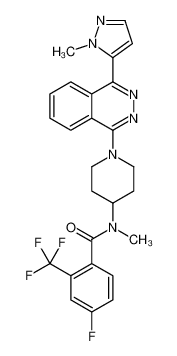 1258861-20-9 LY 2940680; 4-氟-N-甲基-N-[1-[4-(1-甲基-1H-吡唑-5-基)-1-酞嗪基]-4-哌啶基]-2-(三氟甲基)苯甲酰胺