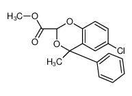 methyl (2S,4S)-6-chloro-4-methyl-4-phenyl-1,3-benzodioxine-2-carboxylate