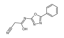 2-cyano-N-(5-phenyl-1,3,4-oxadiazol-2-yl)acetamide 73720-15-7