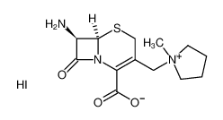 (6R,7R)-7-amino-3-(1-methyl-1-pyrrolidinio)methylceph -3-em-4-carboxylate monohydroiodide