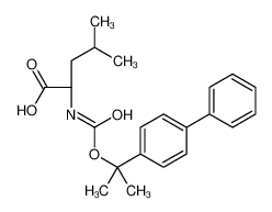 (2S)-4-methyl-2-[2-(4-phenylphenyl)propan-2-yloxycarbonylamino]pentanoic acid 18634-99-6