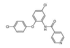 5'-chloro-2'-(p-chlorophenoxy)-isonicotinanilide 76084-83-8