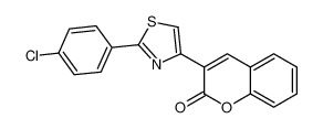 3-[2-(4-chlorophenyl)-1,3-thiazol-4-yl]chromen-2-one 88735-52-8