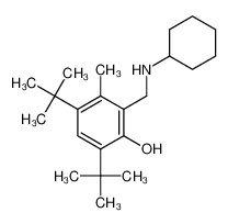 4,6-ditert-butyl-2-[(cyclohexylamino)methyl]-3-methylphenol