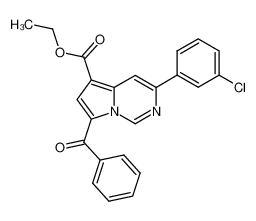 ethyl 7-benzoyl-3-(3-chlorophenyl)pyrrolo[1,2-c]pyrimidine-5-carboxylate