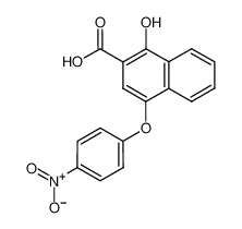 1-hydroxy-4-(4-nitrophenoxy)naphthalene-2-carboxylic acid 96%