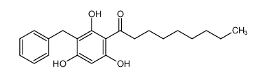 1-Nonanone, 1-[2,4,6-trihydroxy-3-(phenylmethyl)phenyl]- 85602-33-1