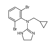 N-(cyclopropylmethyl)-N-(2,6-dibromophenyl)-4,5-dihydro-1H-imidazol-2-amine 66542-09-4