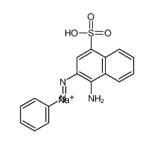 sodium,4-amino-3-phenyldiazenylnaphthalene-1-sulfonic acid