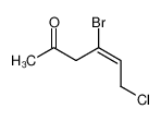 4-bromo-6-chlorohex-4-en-2-one 