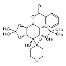 1-O-BENZOYL-2,3:5,6-DI-O-ISOPROPYLIDENE-4-(4-METHOXY-TETRAHYDROYRAN-4-YL)-MYO-INOSITOL