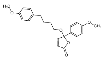 5-(4-Methoxy-phenyl)-5-[4-(4-methoxy-phenyl)-butoxy]-5H-furan-2-one 116118-73-1