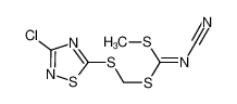 [(3-氯-1,2,4-噻二唑-5-基)硫基]甲基甲基氰基碳o二硫代亚氨酸酯