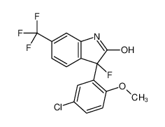3-(5-氯-2-甲氧基苯基)-3-氟-1,3-二氢-6-三氟甲基-2H-吲哚-2-酮