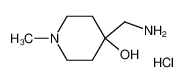 4-(Aminomethyl)-1-methyl-piperidin-4-ol(HCl) 168818-68-6