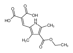 (4-ethoxycarbonyl-3,5-dimethyl-pyrrol-2-ylmethylene)-malonic acid 109100-30-3
