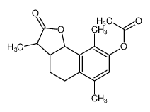 (3,6,9-trimethyl-2-oxo-3a,4,5,9b-tetrahydro-3H-benzo[g][1]benzofuran-8-yl) acetate 14794-69-5