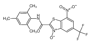 N-均三甲苯基-7-硝基-5-(三氟甲基)-1,3-苯并噻唑-2-甲酰胺 3-氧化物