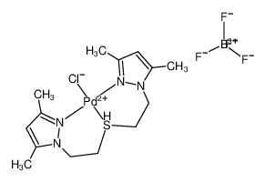 [PdCl(1,5-bis(3,5-dimethyl-1-pyrazolyl)-3-thiapentane)](BF4) 678140-38-0