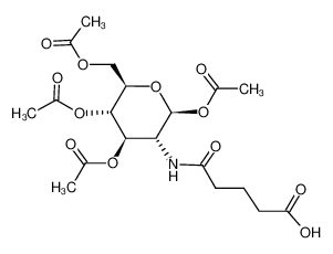 5-oxo-5-({2,4,5-tri(acetyloxy)-6-[(acetyloxy)methyl]tetrahydro-2H-3-pyranyl}amino)pentanoic acid