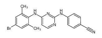 4-[[4-[(4-溴-2,6-二甲基苯基)氨基]-2-吡啶]氨基]-苯甲腈