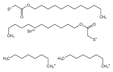 dodecyl 2-[(2-dodecoxy-2-oxoethyl)sulfanyl-dioctylstannyl]sulfanylacetate 73246-85-2