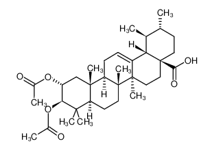 2,3-二乙酰氧基科罗索酸; (2alpha,3beta)-2,3-二乙酰氧基乌苏-12-烯-28-酸