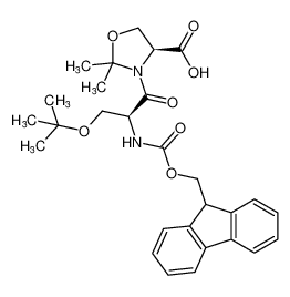 (S)-3-(N-(((9H-fluoren-9-yl)methoxy)carbonyl)-O-(tert-butyl)-L-seryl)-2,2-dimethyloxazolidine-4-carboxylic acid 1000164-43-1
