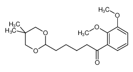 1-(2,3-二甲氧基苯基)-5-(5,5-二甲基-1,3-二恶烷-2-基)-1-戊酮