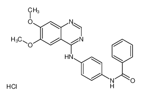 N-[4-[(6,7-dimethoxyquinazolin-4-yl)amino]phenyl]benzamide,hydrochloride 179247-42-8