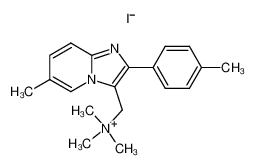 N,N,N-trimethyl-1-(6-methyl-2-(p-tolyl)imidazo[1,2-a]pyridin-3-yl)methanaminium iodide 106961-34-6
