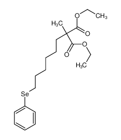 diethyl 2-methyl-2-(6-phenylselanylhexyl)propanedioate 89541-26-4