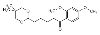 1-(2,4-二甲氧基苯基)-5-(5,5-二甲基-1,3-二恶烷-2-基)-1-戊酮