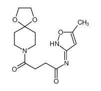 4-(1,4-Dioxa-8-azaspiro[4.5]dec-8-yl)-N-(5-methyl-1,2-oxazol-3-yl )-4-oxobutanamide