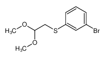 1-bromo-3-(2,2-dimethoxyethylsulfanyl)benzene 19296-69-6