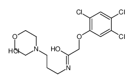 N-(3-morpholin-4-ium-4-ylpropyl)-2-(2,4,5-trichlorophenoxy)acetamide,chloride 86746-01-2
