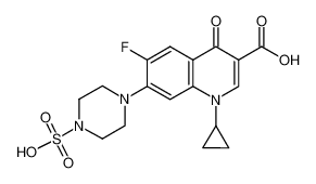 1-环丙基-6-氟-4-氧代-7-(4-磺基哌嗪-1-基)喹啉-3-羧酸