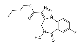 3-fluoropropyl 8-fluoro-5-methyl-6-oxo-4H-imidazo[1,5-a][1,4]benzodiazepine-3-carboxylate 133368-73-7
