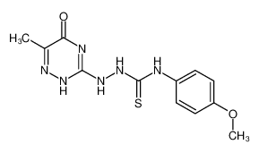 1264172-76-0 1-(6-methyl-5-oxo-2,5-dihydro-1,2,4-triazin-3-yl)-4-(4-methoxyphenyl)thiosemicarbazide